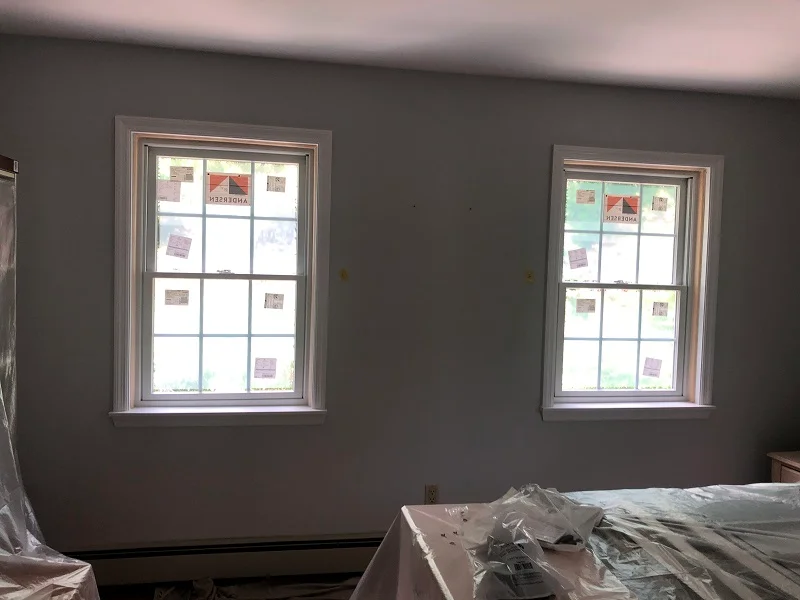 Andersen 400 Series double hung windows installed in Cortlandt Manor, NY